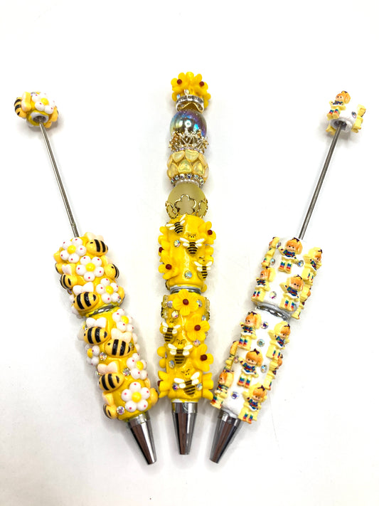 DIY Beaded pen Cartoon pen Little Yellow Duck Fruit Pen Animal Pen Various styles of beaded pens