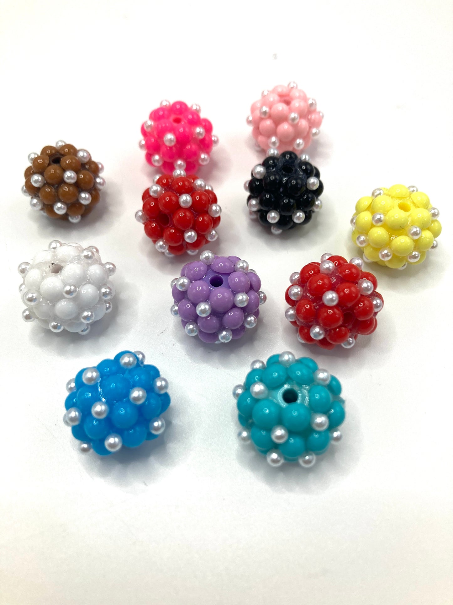 Acrylic beads Bubble pearls Bubble acrylic beads Random Mix