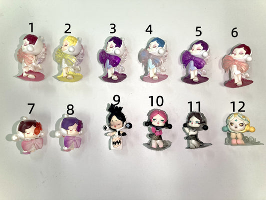 new arrival sp skull panda doll pen topper charcter figure