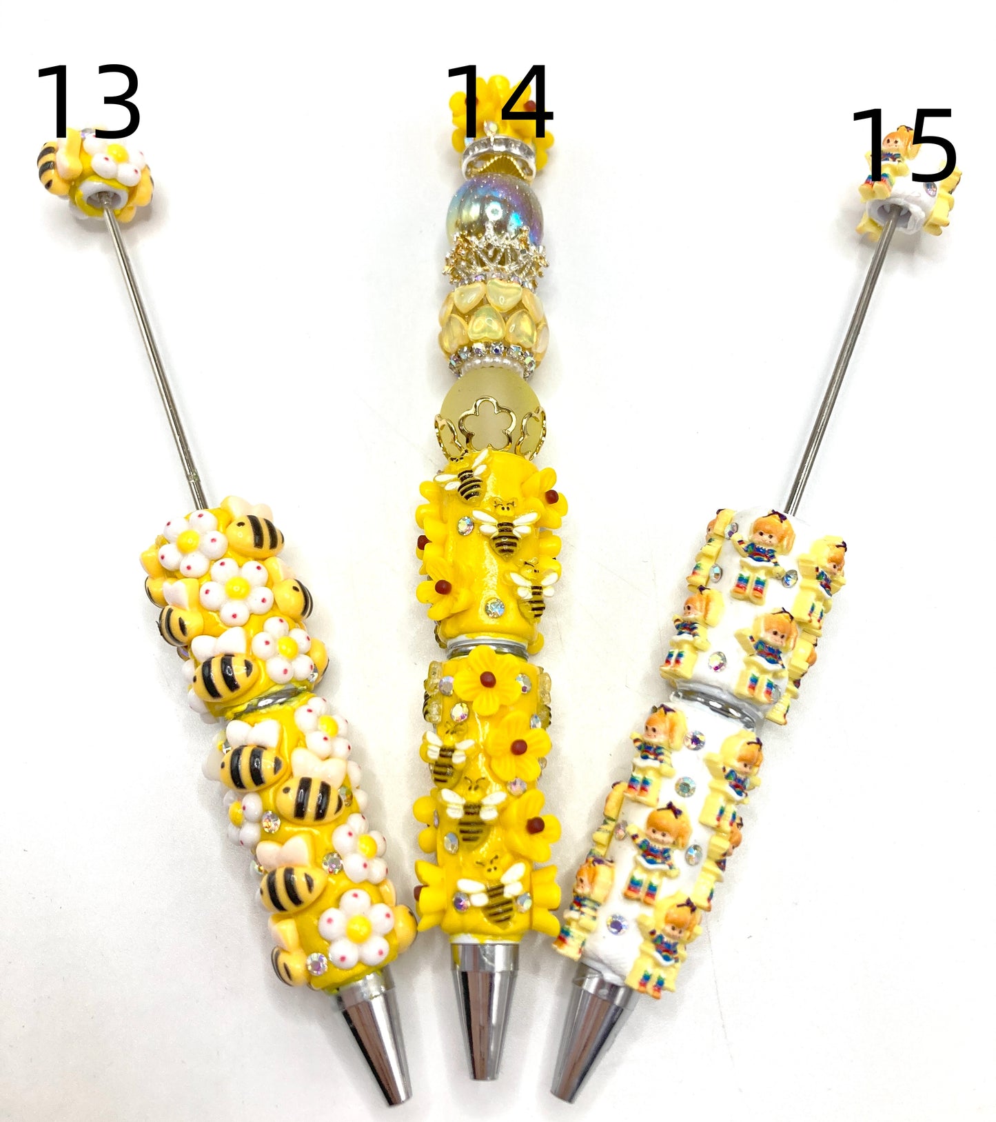 DIY Beaded pen Cartoon pen Little Yellow Duck Fruit Pen Animal Pen Various styles of beaded pens