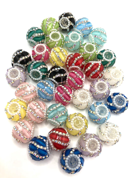 Fancy Beads Fancy Beads Pumpkin slanted chain beads Random Mix