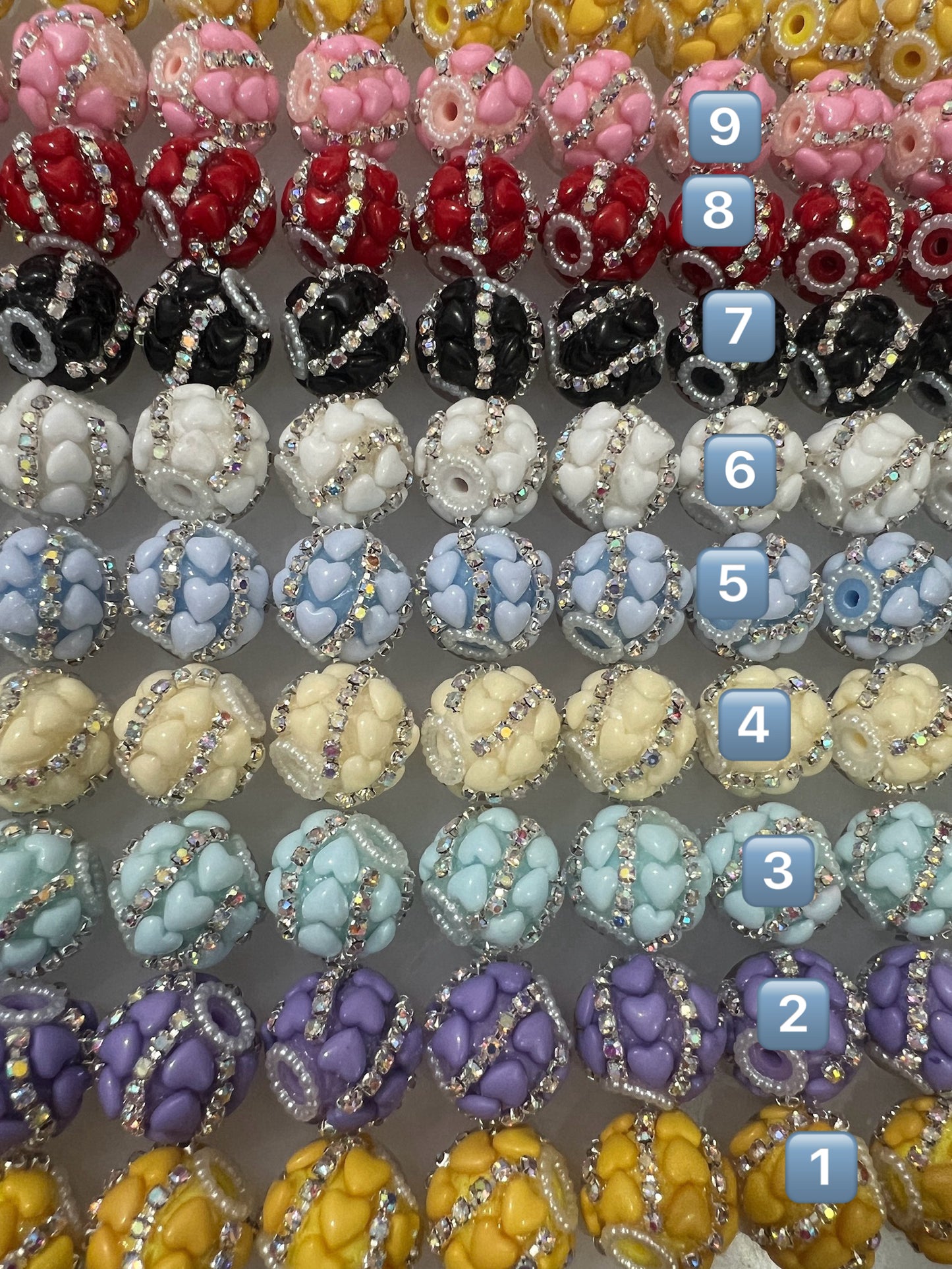 heart beads heart with chain acrylic beads hot sale items