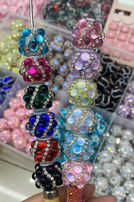 bubble fancy bead bubble bead with chain random mixed
