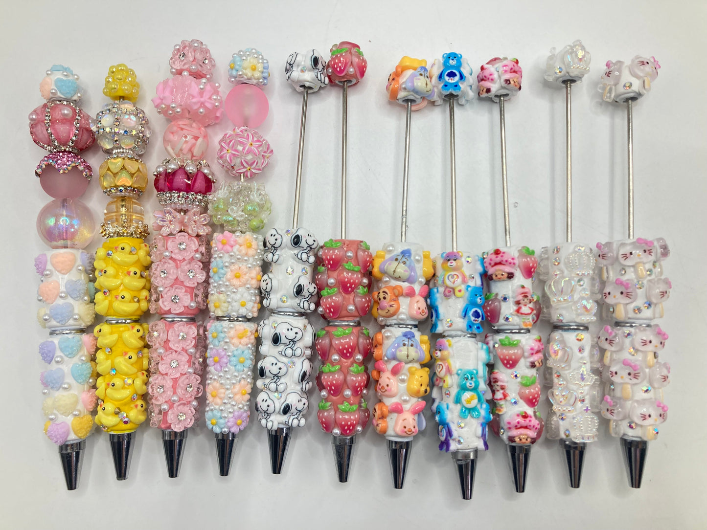 DIY Beaded pen Cartoon pen Little Yellow Duck Fruit Pen Animal Pen Various styles of beaded pens