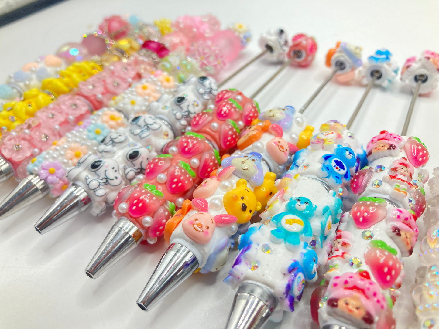 DIY Beaded pen Cartoon pen Little Yellow Duck Fruit Pen Animal Pen Various styles of beaded pens