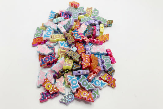 toy Acrylic string beads uv Random Mix