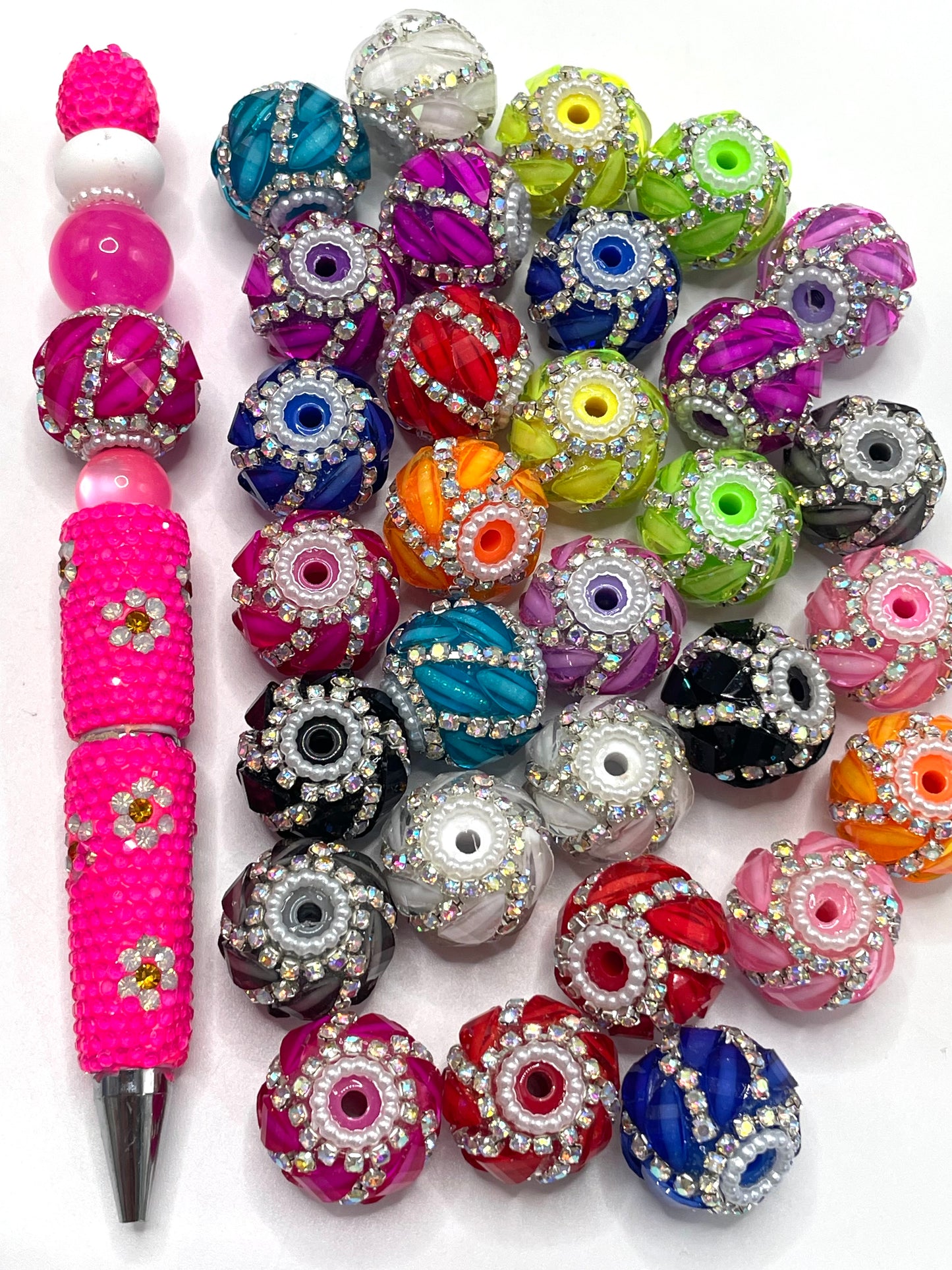 Fancy Beads Pumpkin beads Rotating chain Rotating beads Random Mix