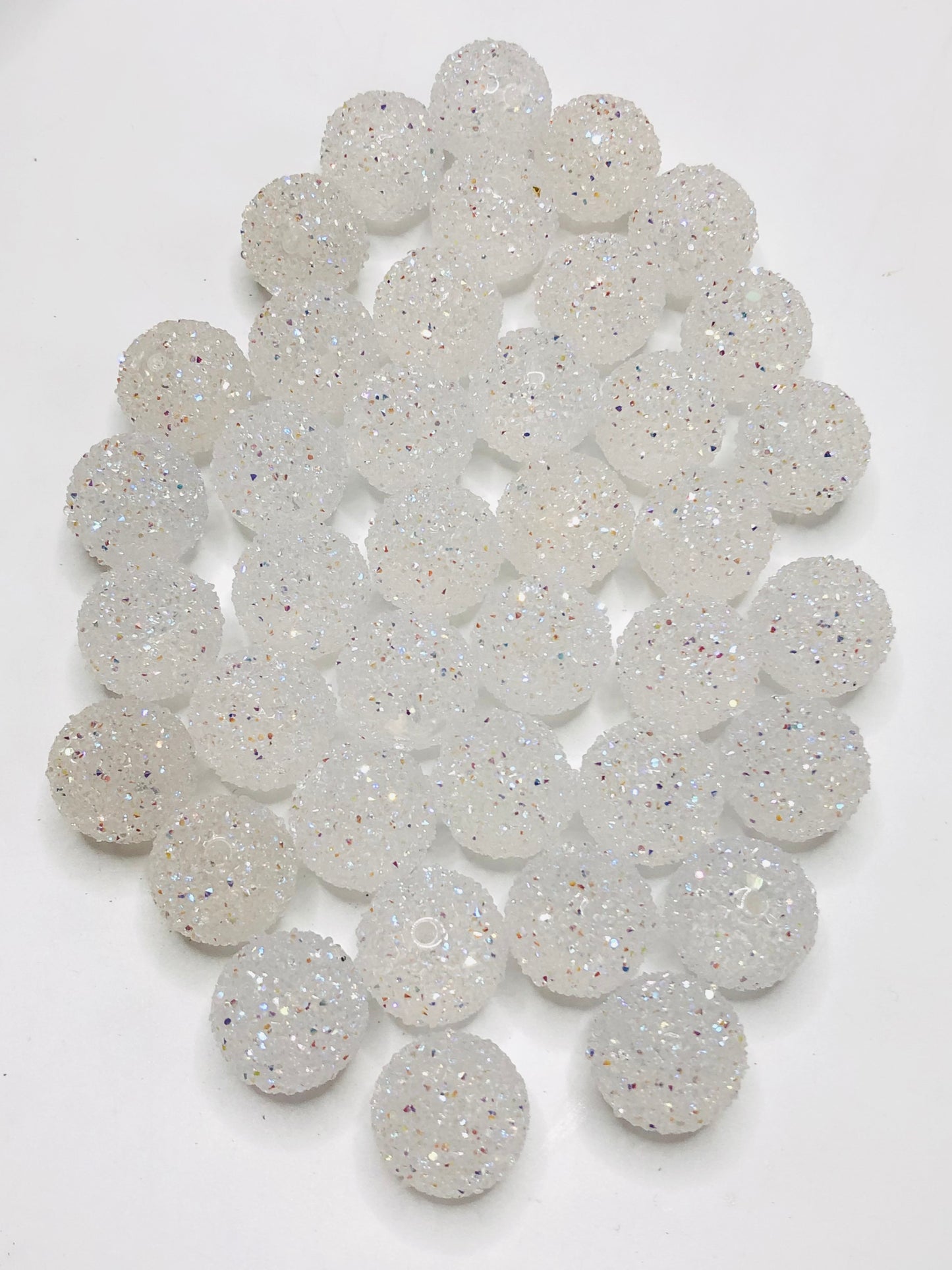 Hard sugar bead acrylic Granulated pellet Chroma Gemstone sugar bead 20mm Random Mix