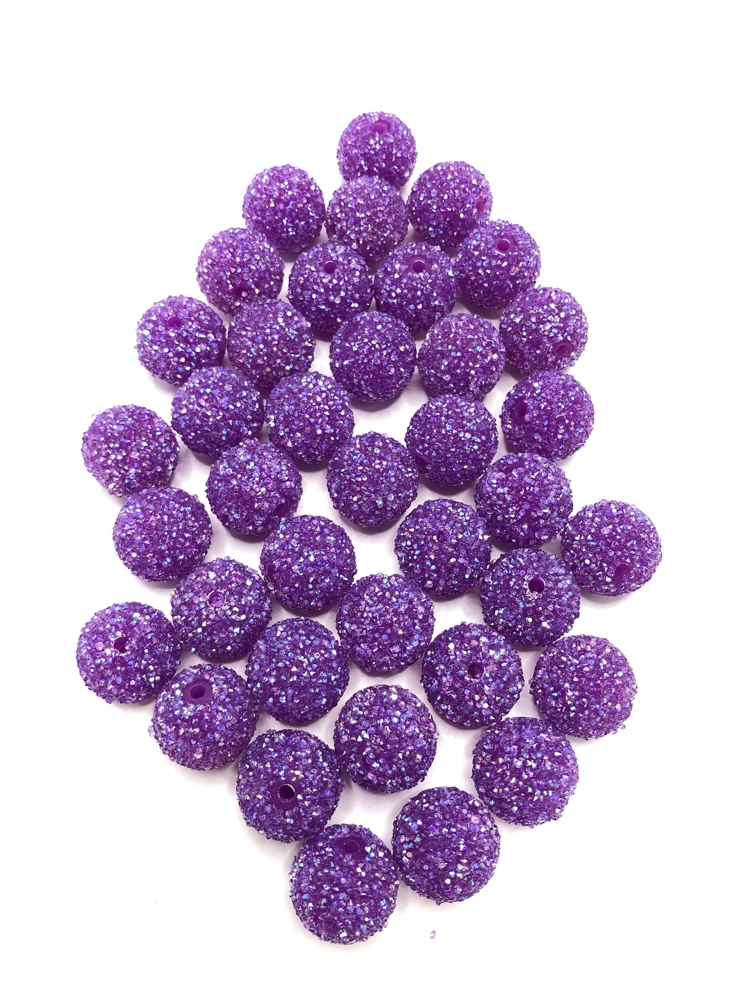 Hard sugar bead acrylic Granulated pellet Chroma Gemstone sugar bead 20mm Random Mix