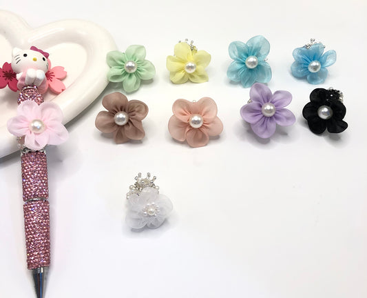 textile fabrica with crown bead fancy bead silk bow pillow fancy bead craft with crown organza silk finishing bow ,ornament with pearl and sugar stone, delicate handcraft ,randon mix color