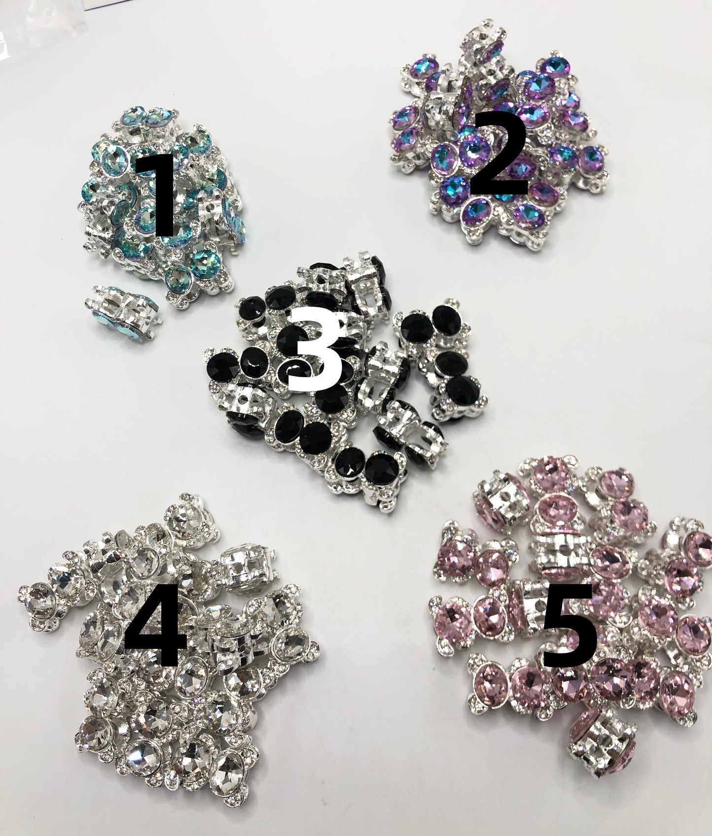 fancy Alloy beads Metal Metal gasket Little bear head Rhinestone Gasket Random Mix