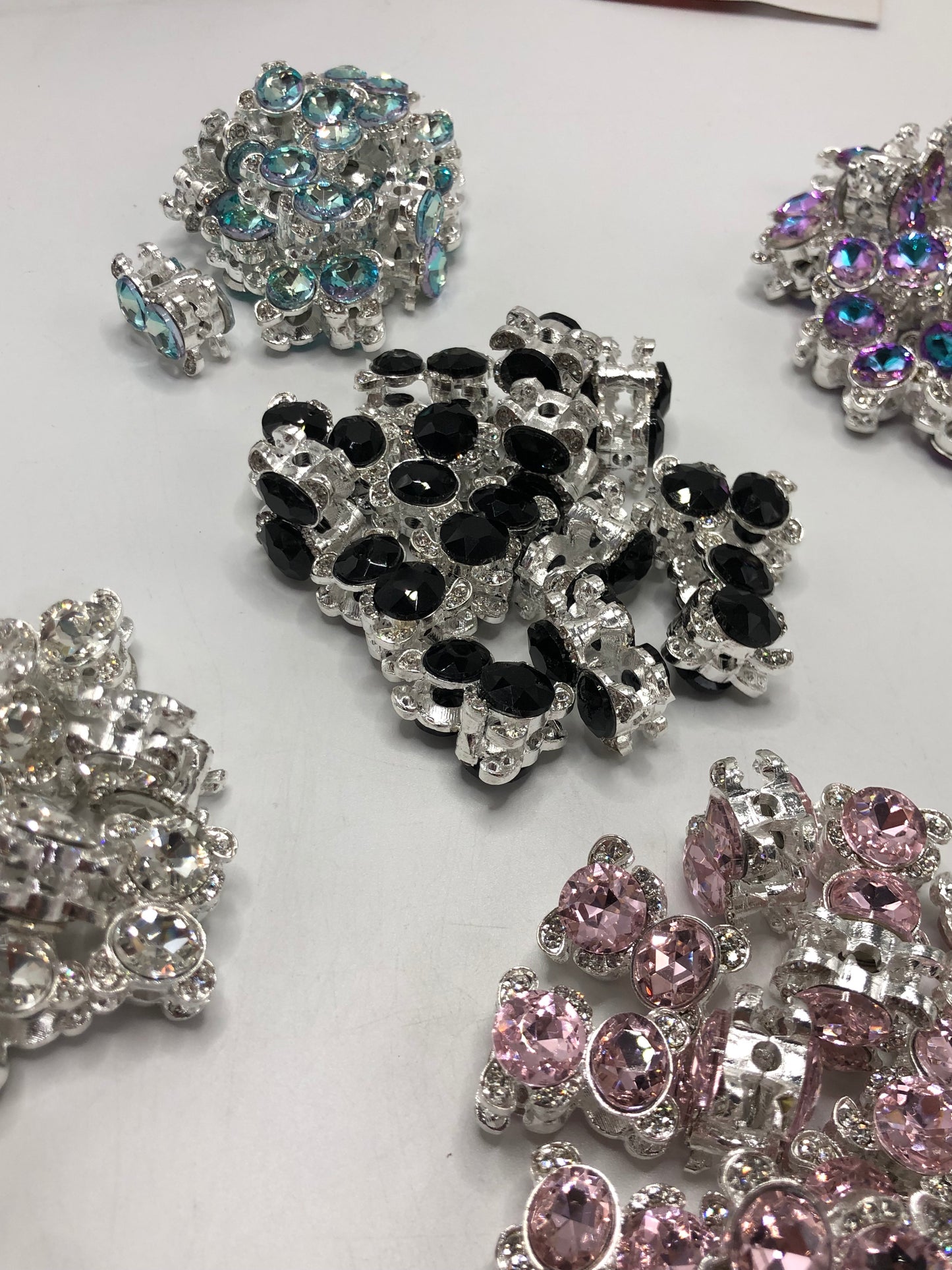 fancy Alloy beads Metal Metal gasket Little bear head Rhinestone Gasket Random Mix