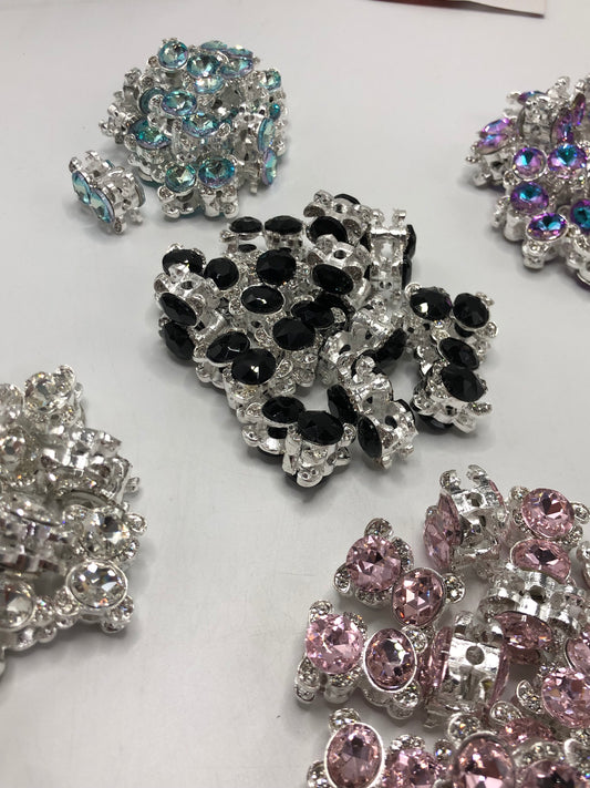 fancy Alloy beads Metal Metal gasket Little bear head Rhinestone Gasket Random Mix