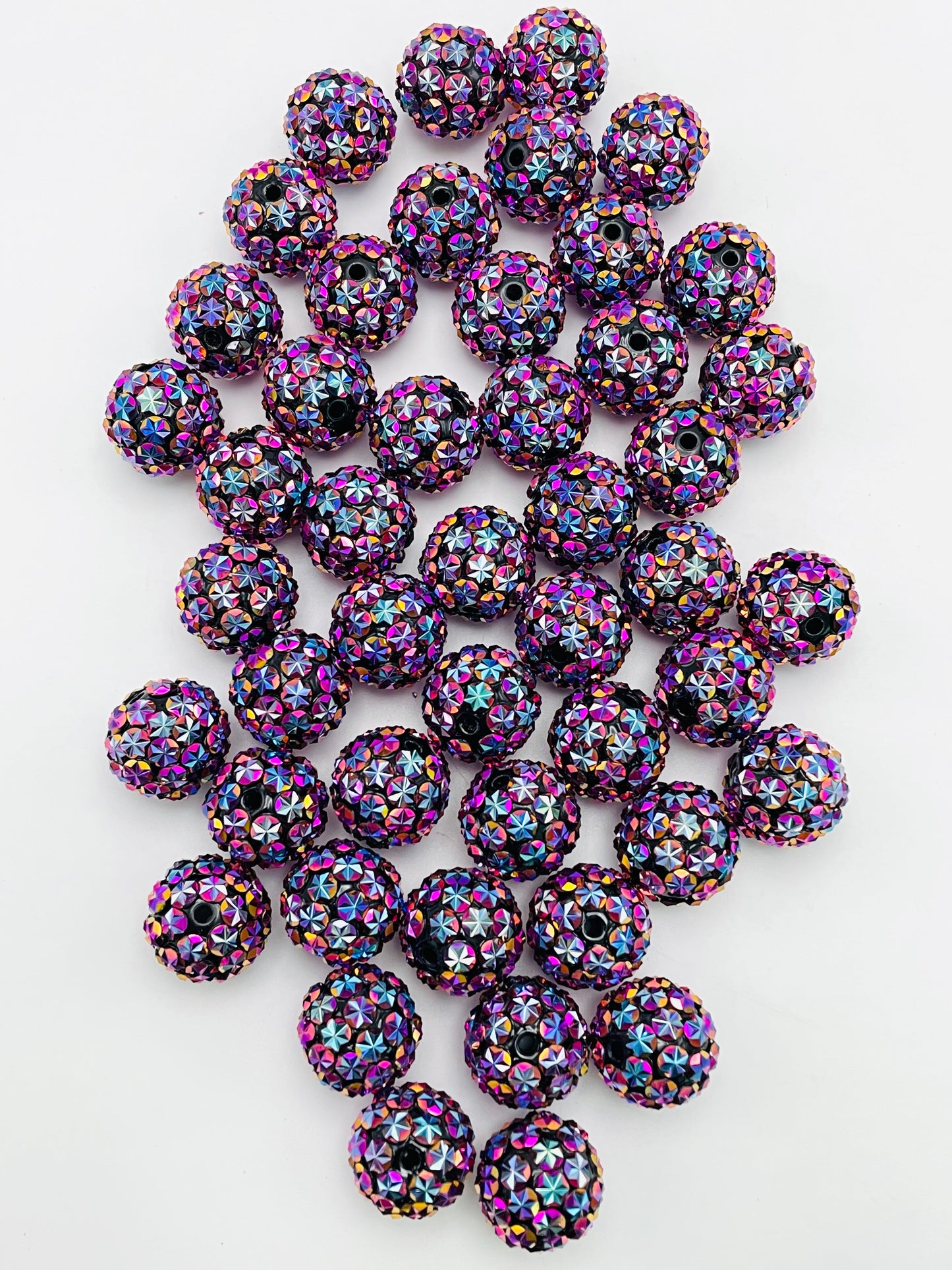 Star rhinestone UV Acrylic rhinestones Bead multicolored Acrylic bead 20mm rhinestone Random Mix