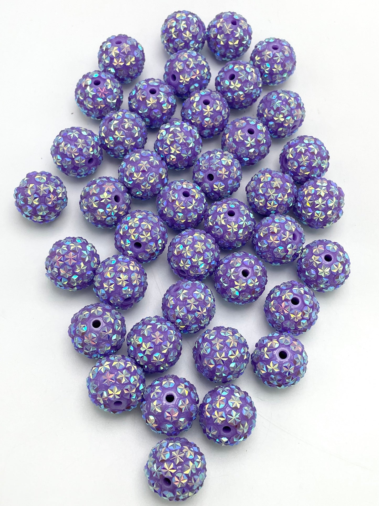 Star rhinestone UV Acrylic rhinestones Bead multicolored Acrylic bead 20mm rhinestone Random Mix