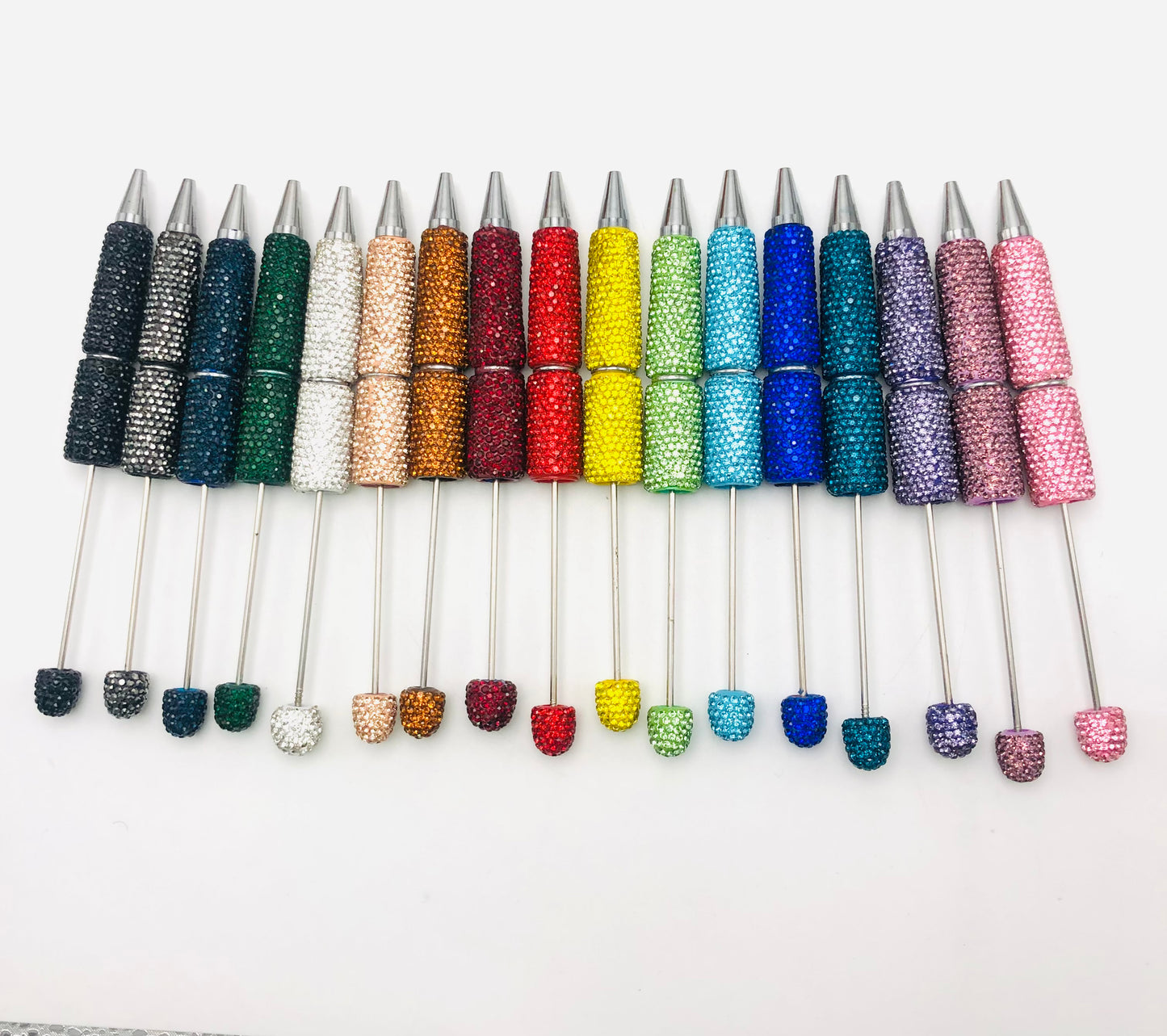 Diy rhinestone beaded beadable pen  ,Random MiX