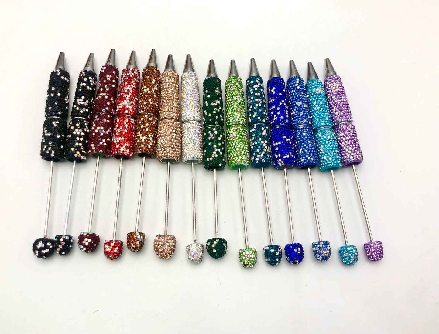 Diy rhinestone beaded beadable pen  ,Random MiX