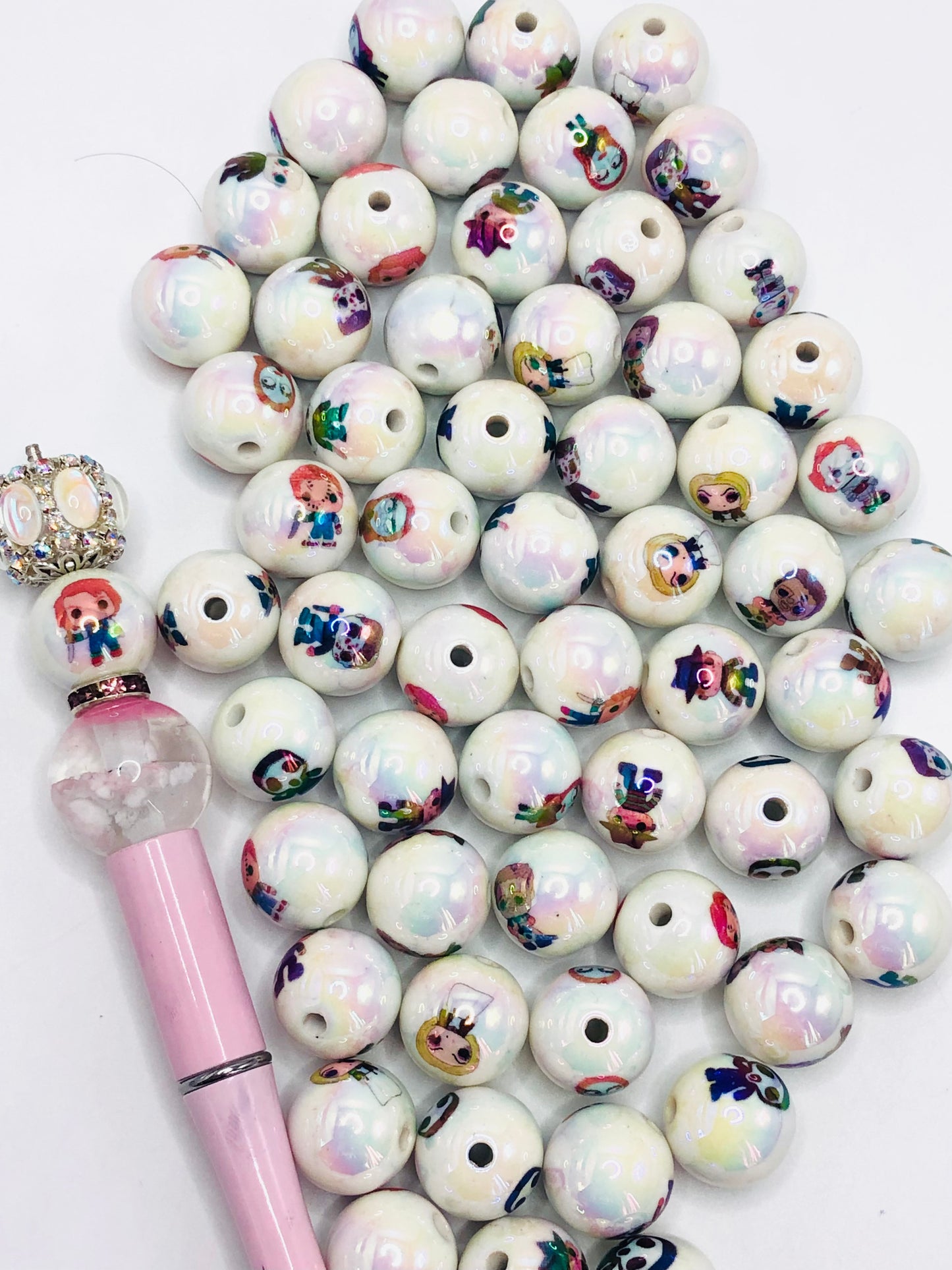 Acrylic bead Halloween series Anime beads Random Mix 16mm