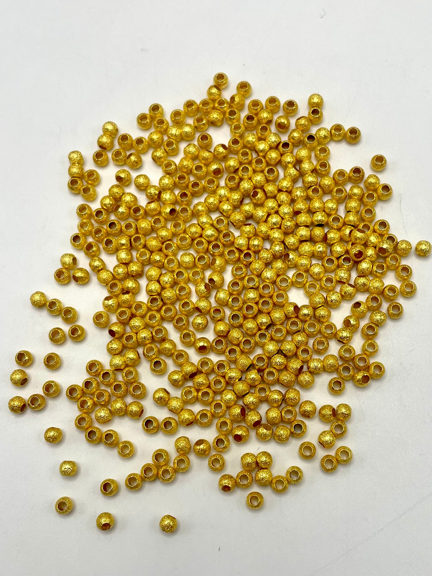 Gold & Silver circle beads spacers,4mm