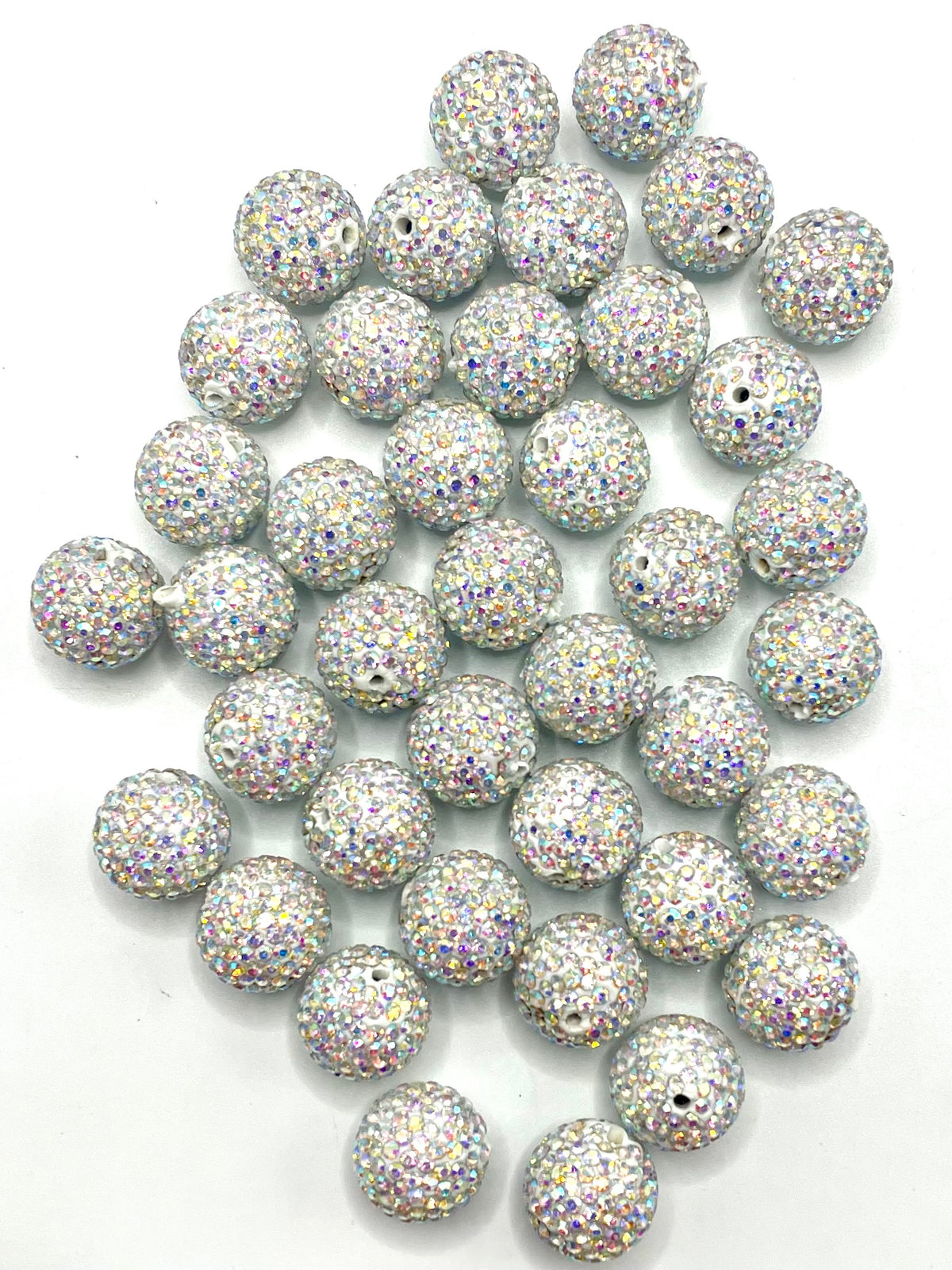 16mm Rhinestones Clay Beads with colorful Rhinestones,16mm – Wonder Life Mart