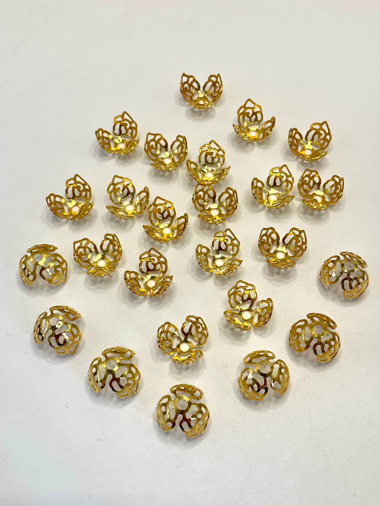 Bead Cap (Heart & star & butterfly )Shape Metal With Gold,Silver And Metal Color Heart Bead Spacer ,16mm