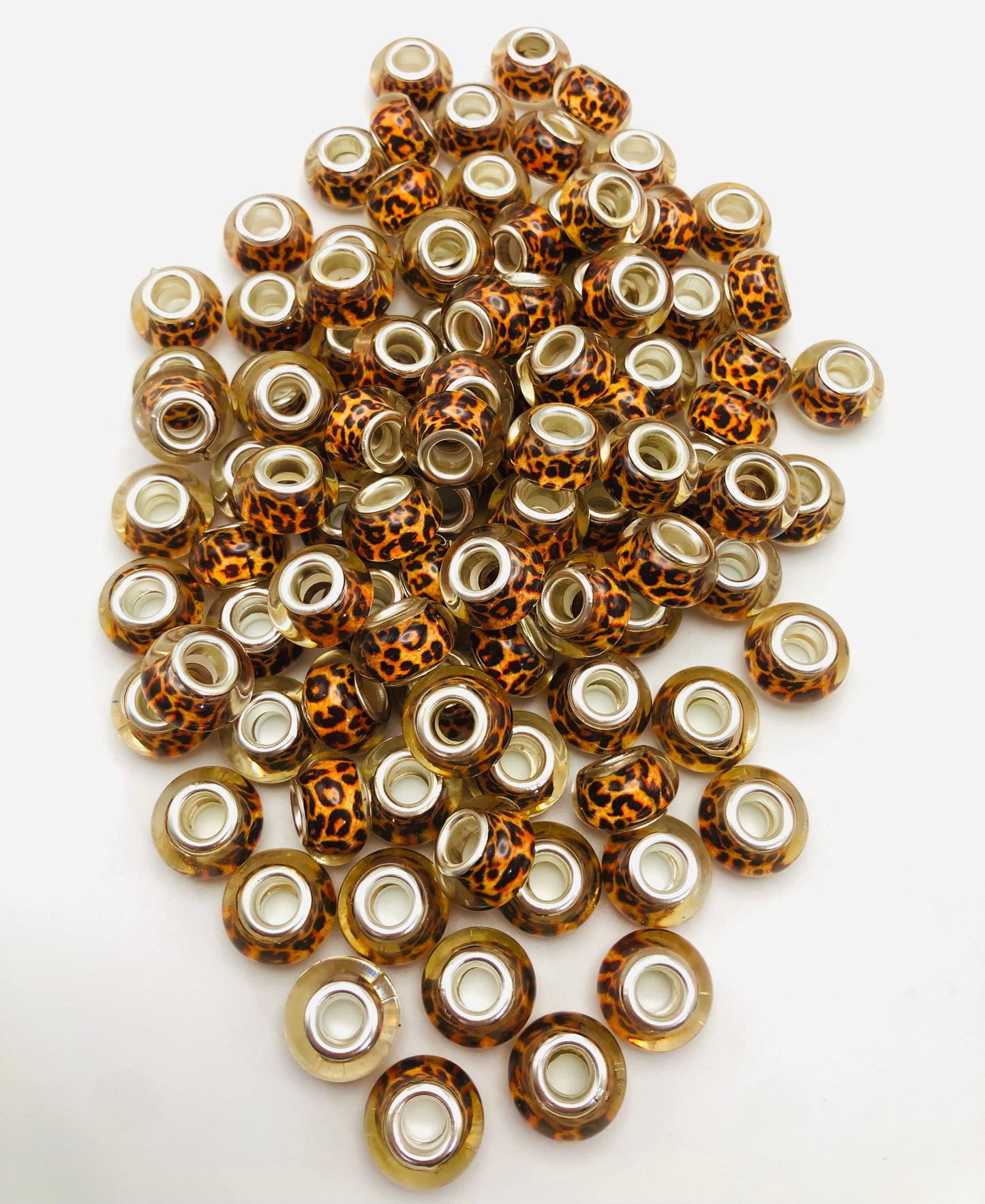 spacer Acrylic gasket Metal hole gasket multi-style multi-pattern Acrylic bead Random Mix 14mm