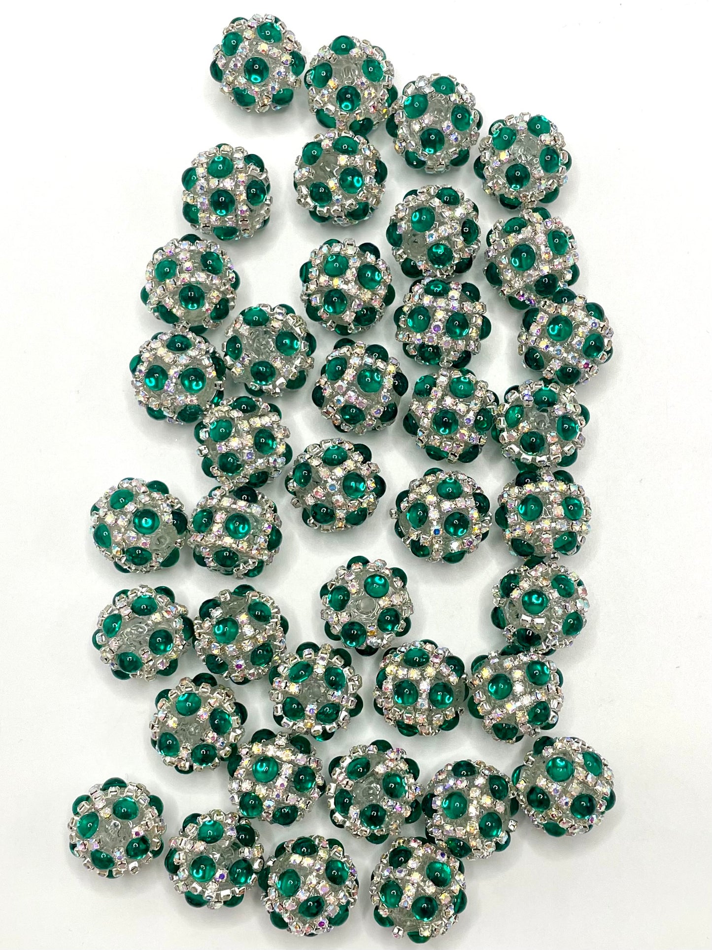 Fancy Bubble Jewelry Bead Multicolor Rhinestone Chain Acrylic Beads,Random Mix,16mm Fancy-10