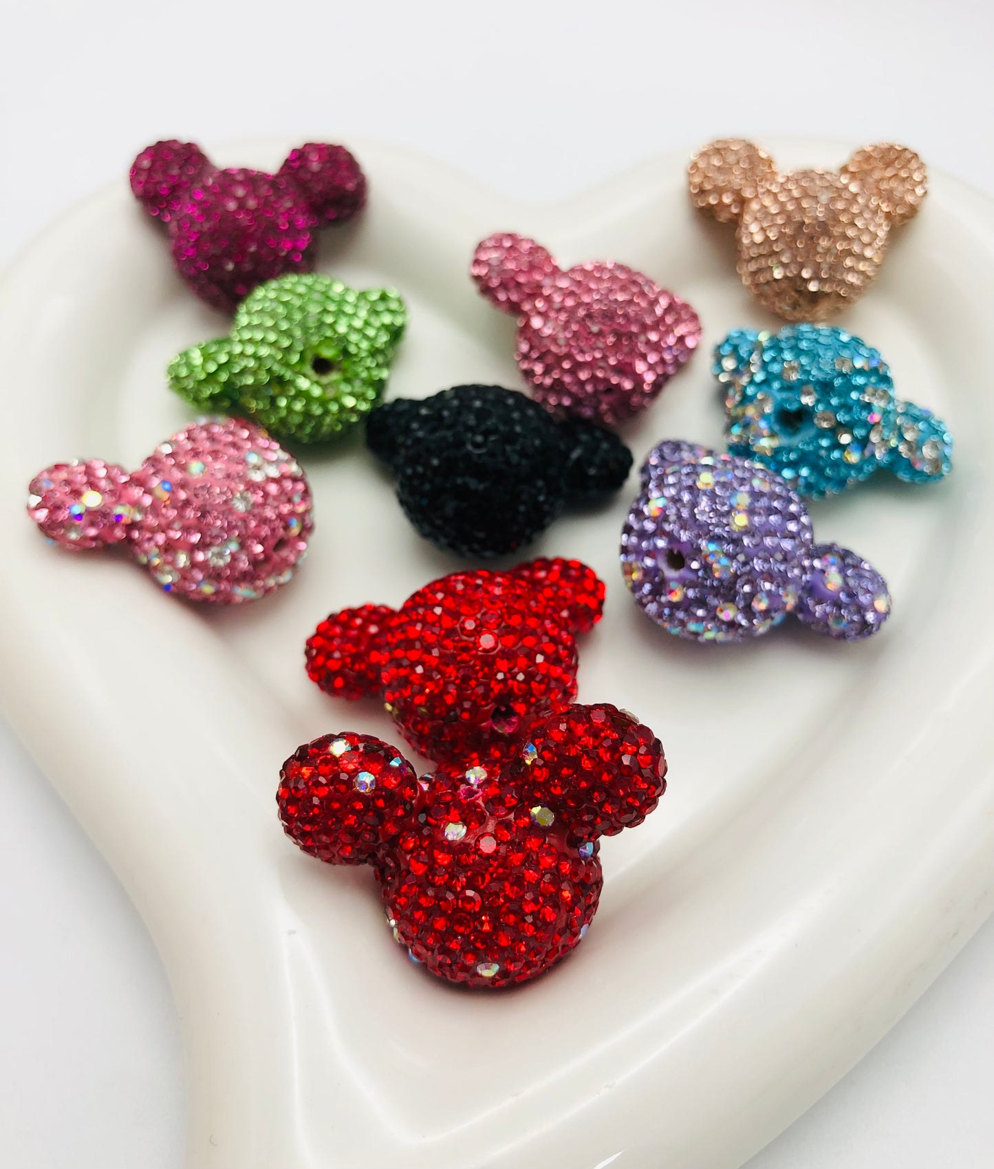 Clay bead Micke multicolour Mickey head 32mm Random Mix