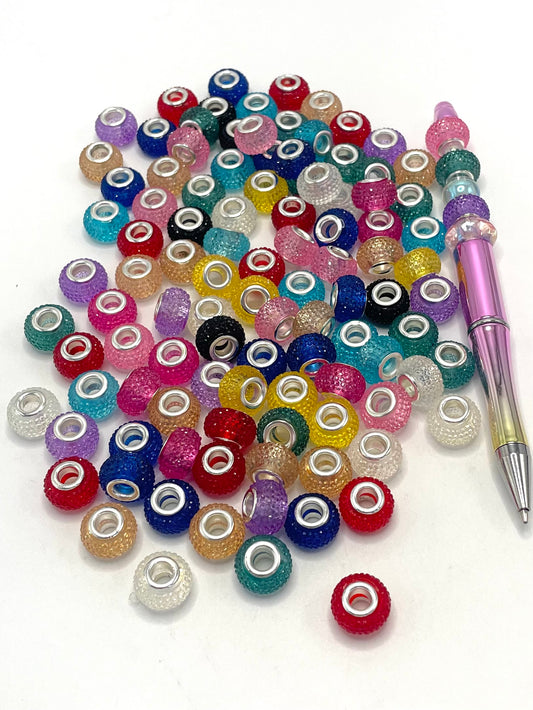 Wheel Clear Spacer Rhinestone Shape Acrylic Beads,Random Mix,14mm