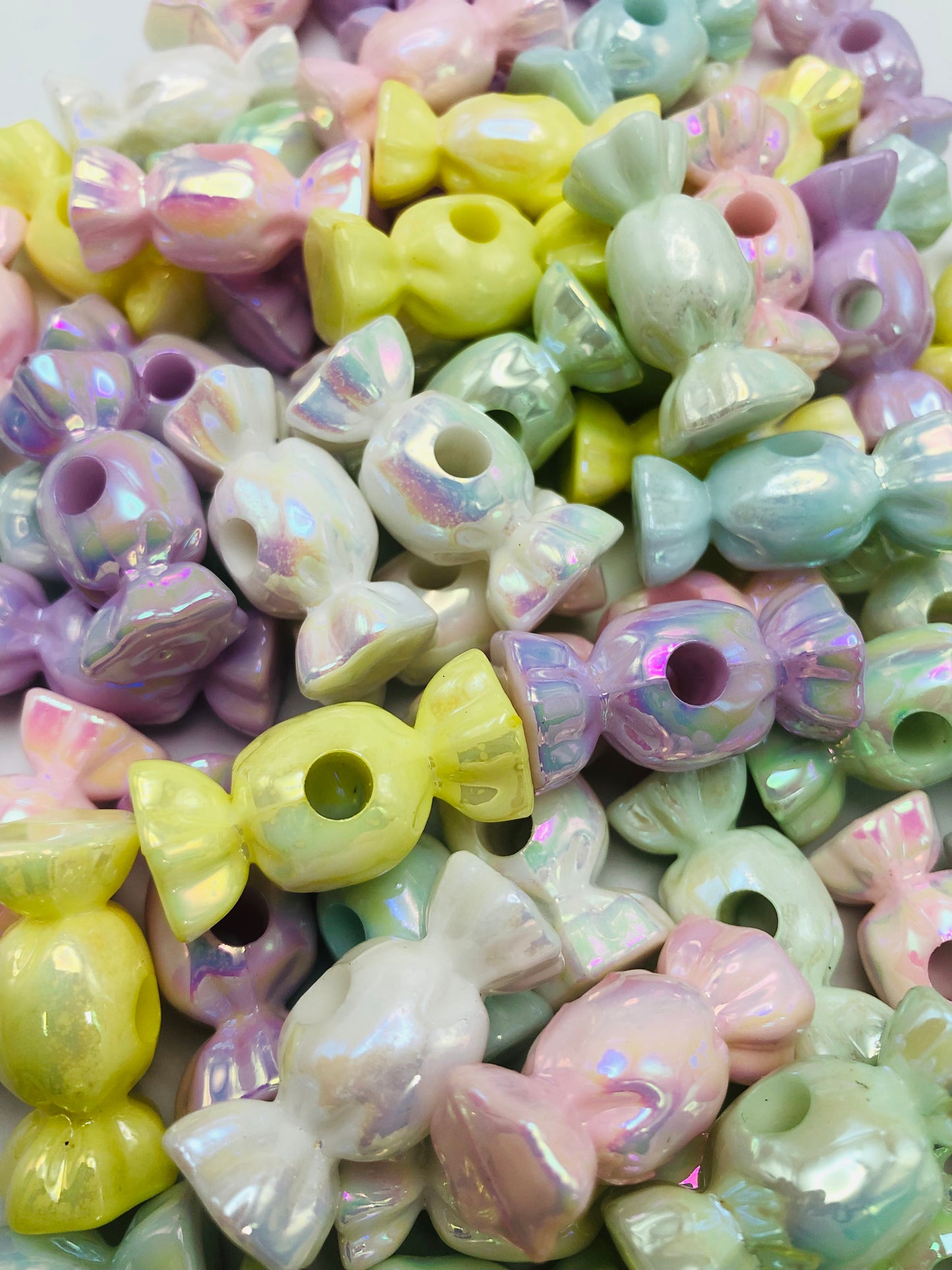 Acrylic bead multicolour Candy bead 29mm Random Mix