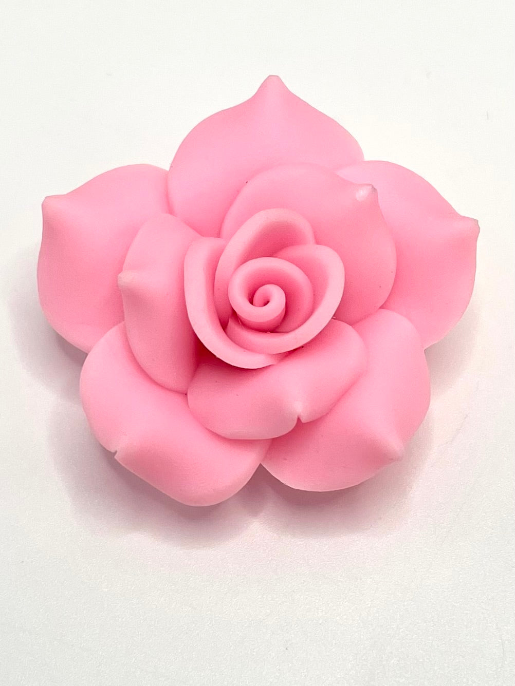 Soild Color Fancy Bead Polymer Soft Clay Rose Flower Beads Series,40mm