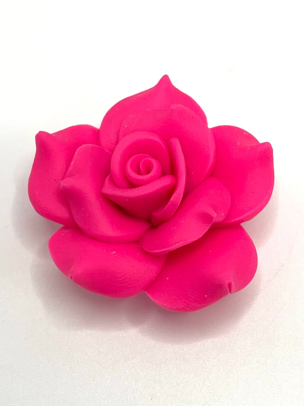 Soild Color Fancy Bead Polymer Soft Clay Rose Flower Beads Series,40mm