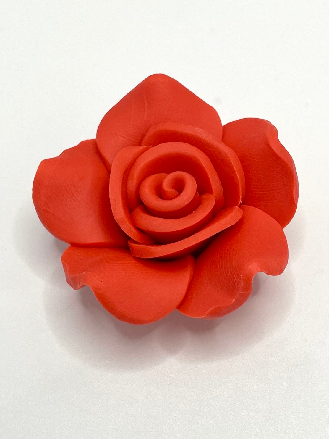 Soild Color Fancy Bead Polymer Soft Clay Rose Flower Beads Series,40mm