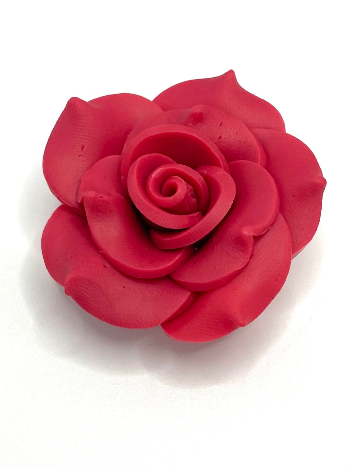 Soild Color Fancy Bead Polymer Soft Clay Rose Flower Beads Series,40mm