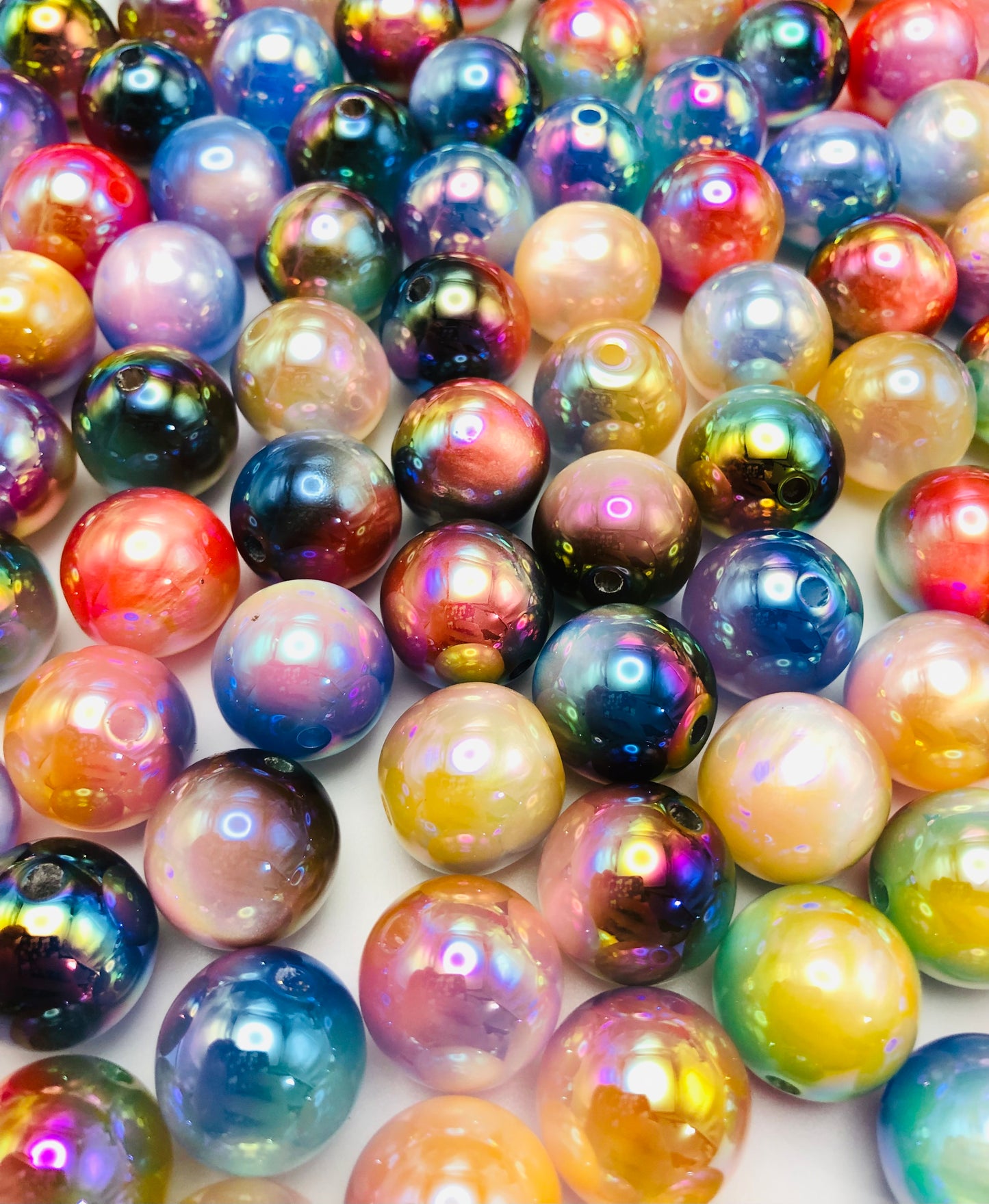 acrylic ombre Starry beads Starry cat's eye 16mm