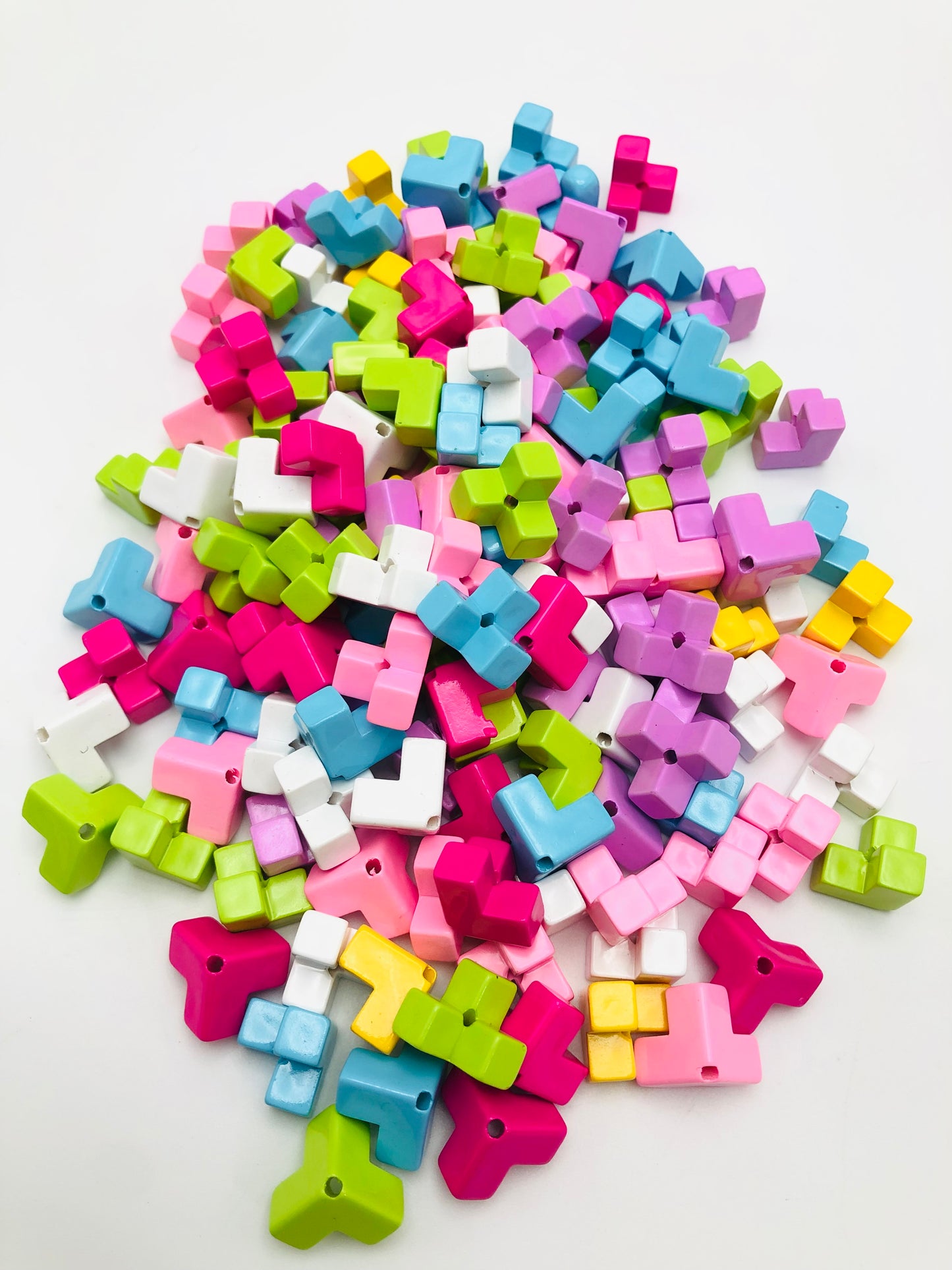 cube three-dimensional colorful spacer 16mm Random Mix