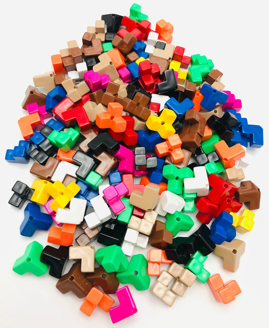 cube three-dimensional colorful spacer 16mm Random Mix