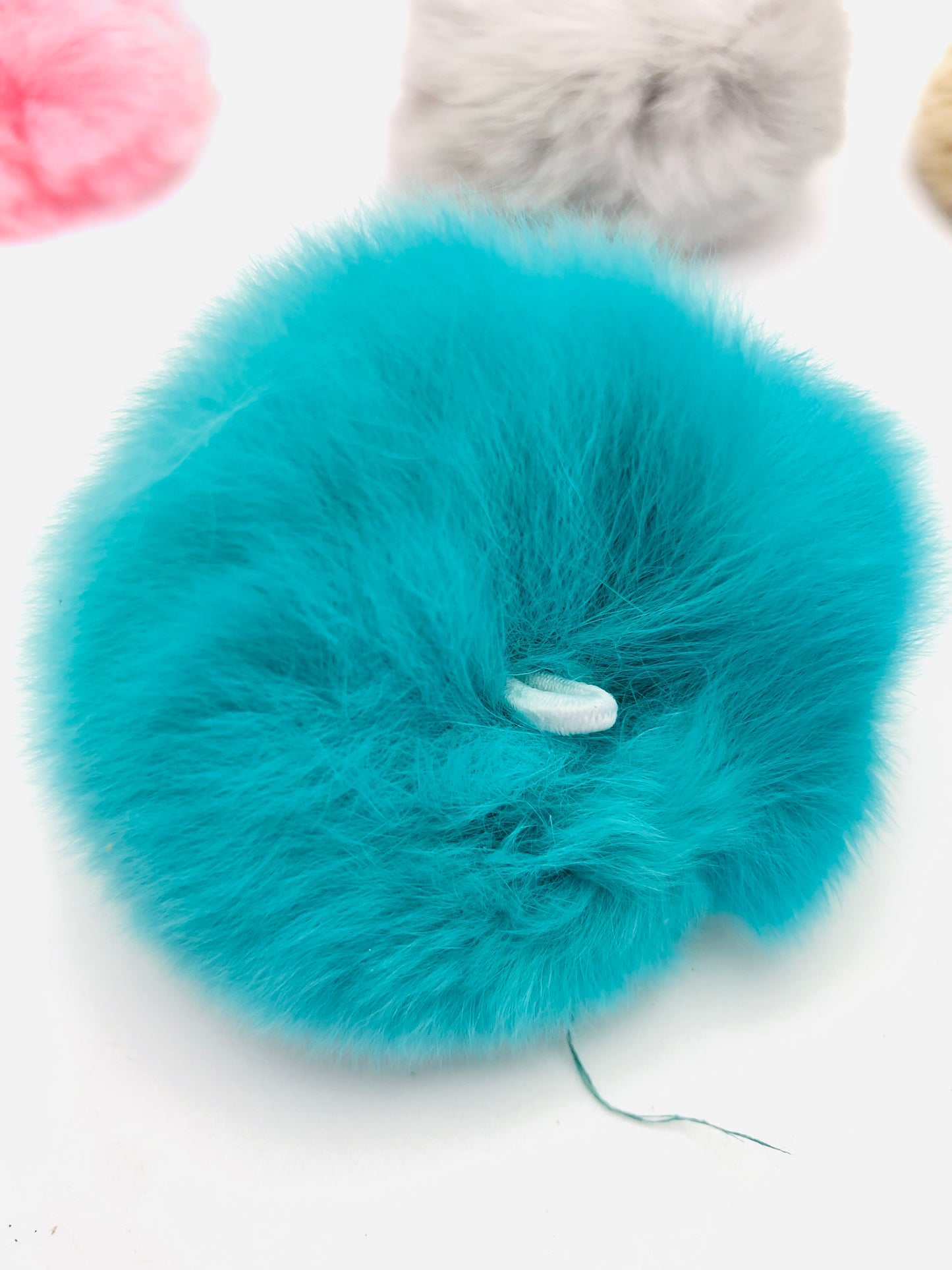 Fuzzy pendant Fuzzy ball diy Rabbit hair pom pom 6mm ,Random Mix