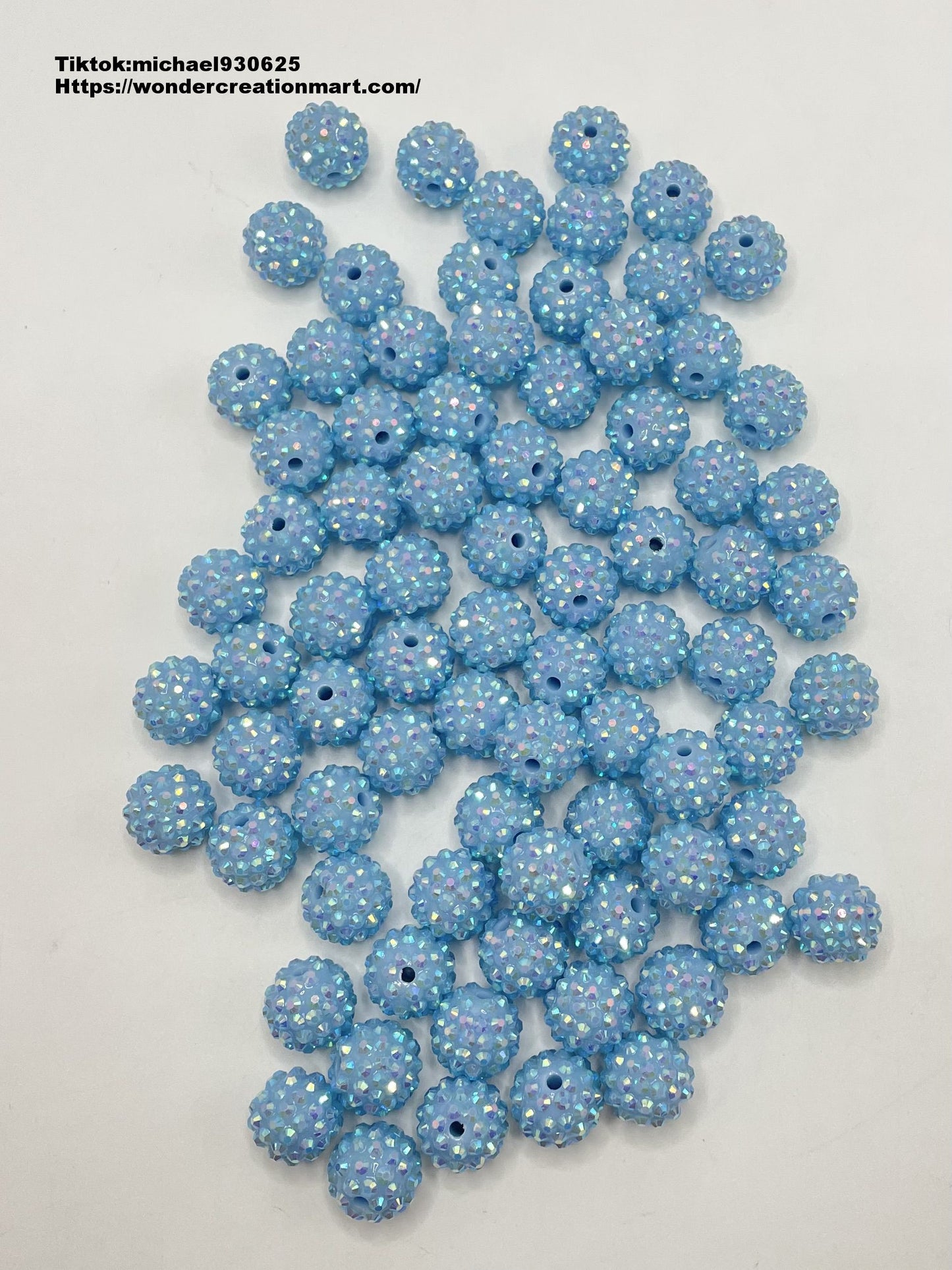 Multi-colored Rhinestones Beads,Random Mix,16mm (Optional Color)