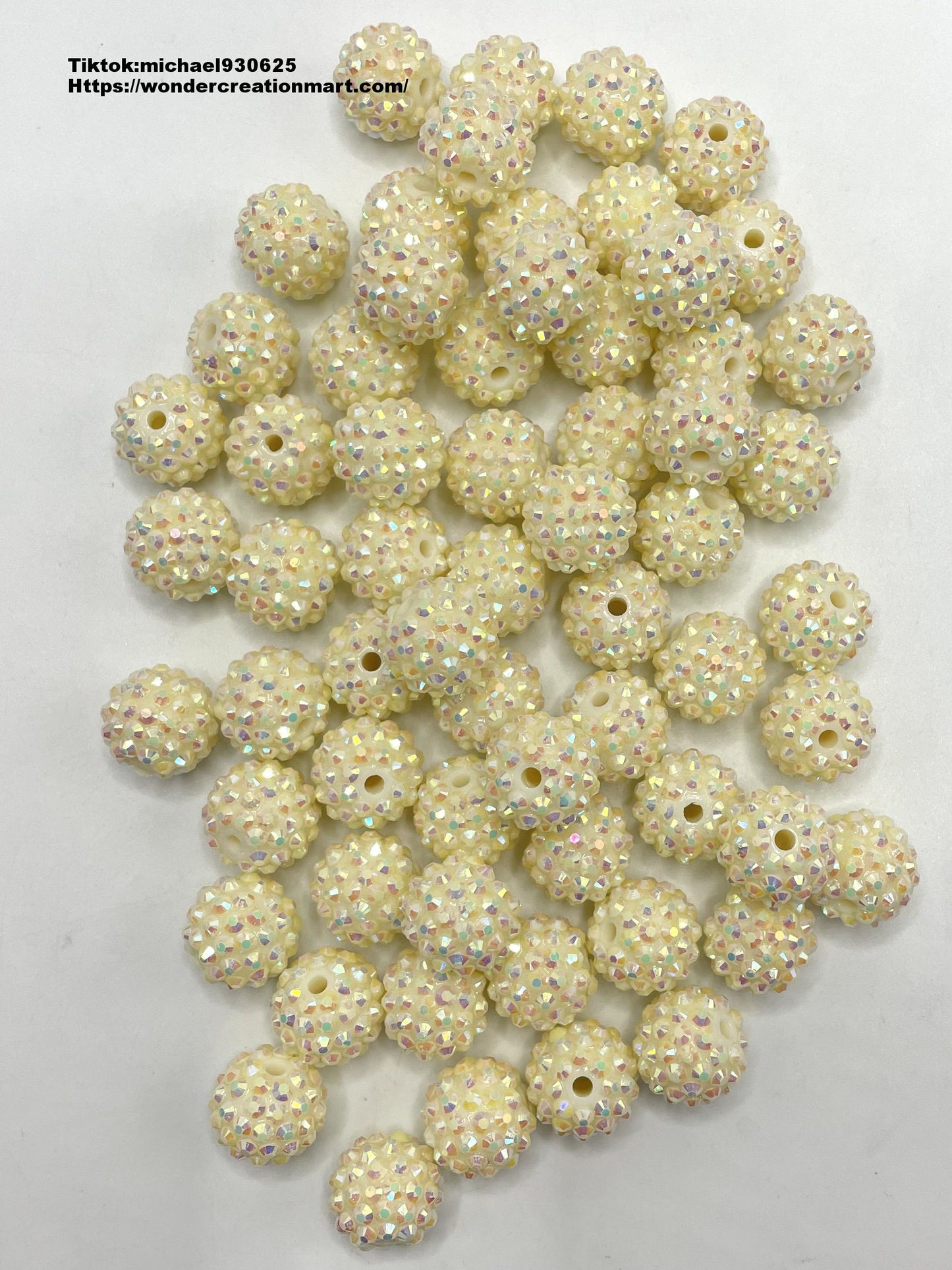 Multi-colored Rhinestones Beads,Random Mix,16mm (Optional Color)