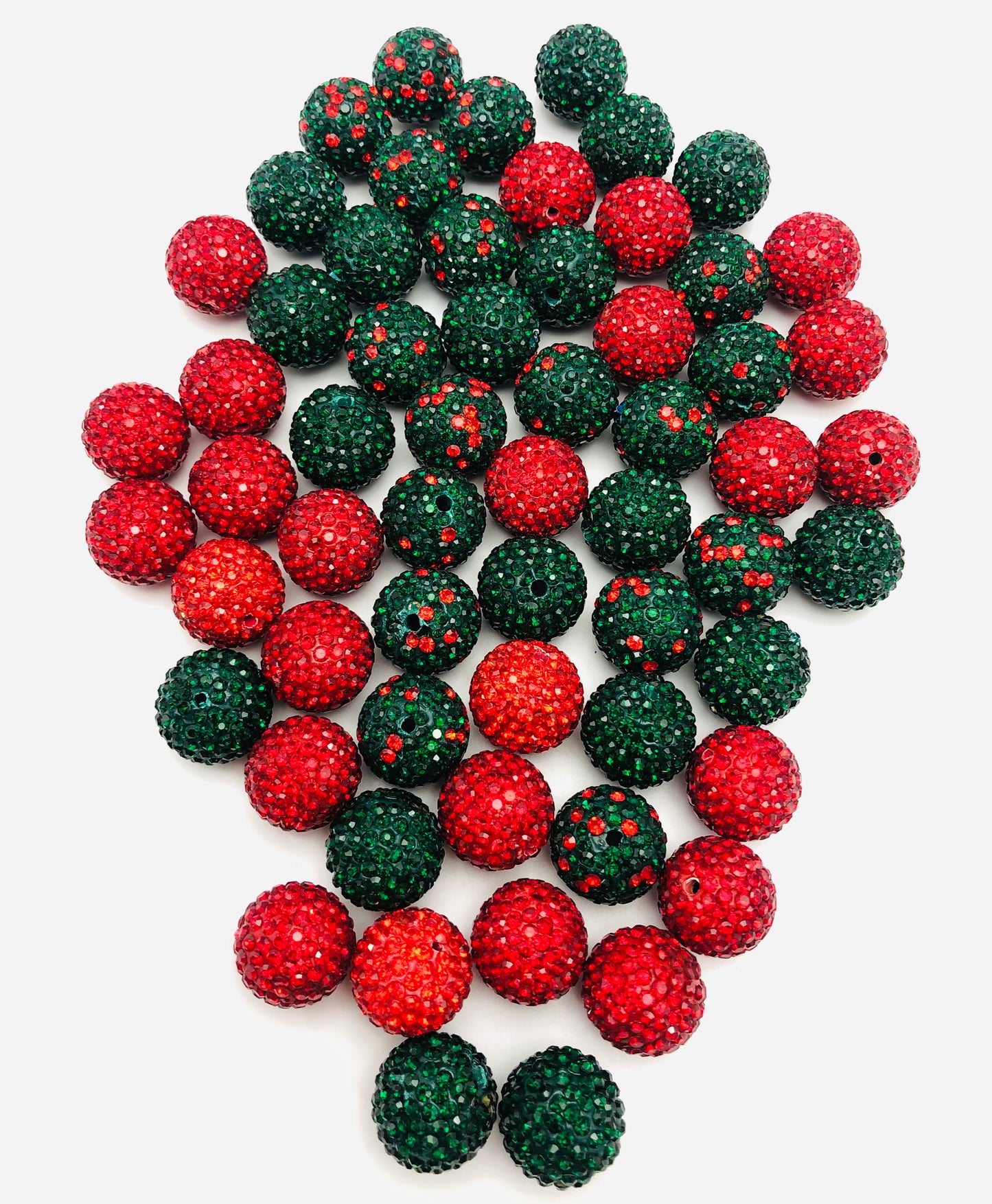 Christmas Clay drill ball 16mm Random Mix