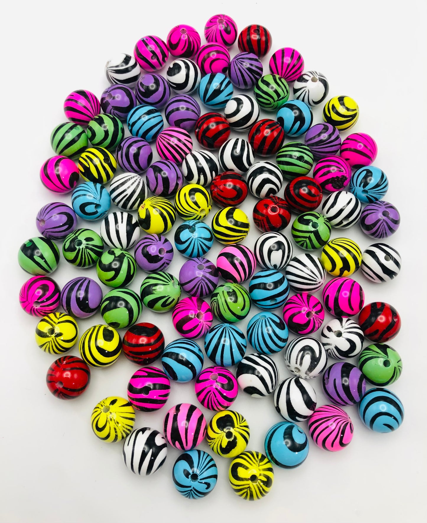 acrylic Spiral grain Chroma zebra-stripe 16mm Random Mix