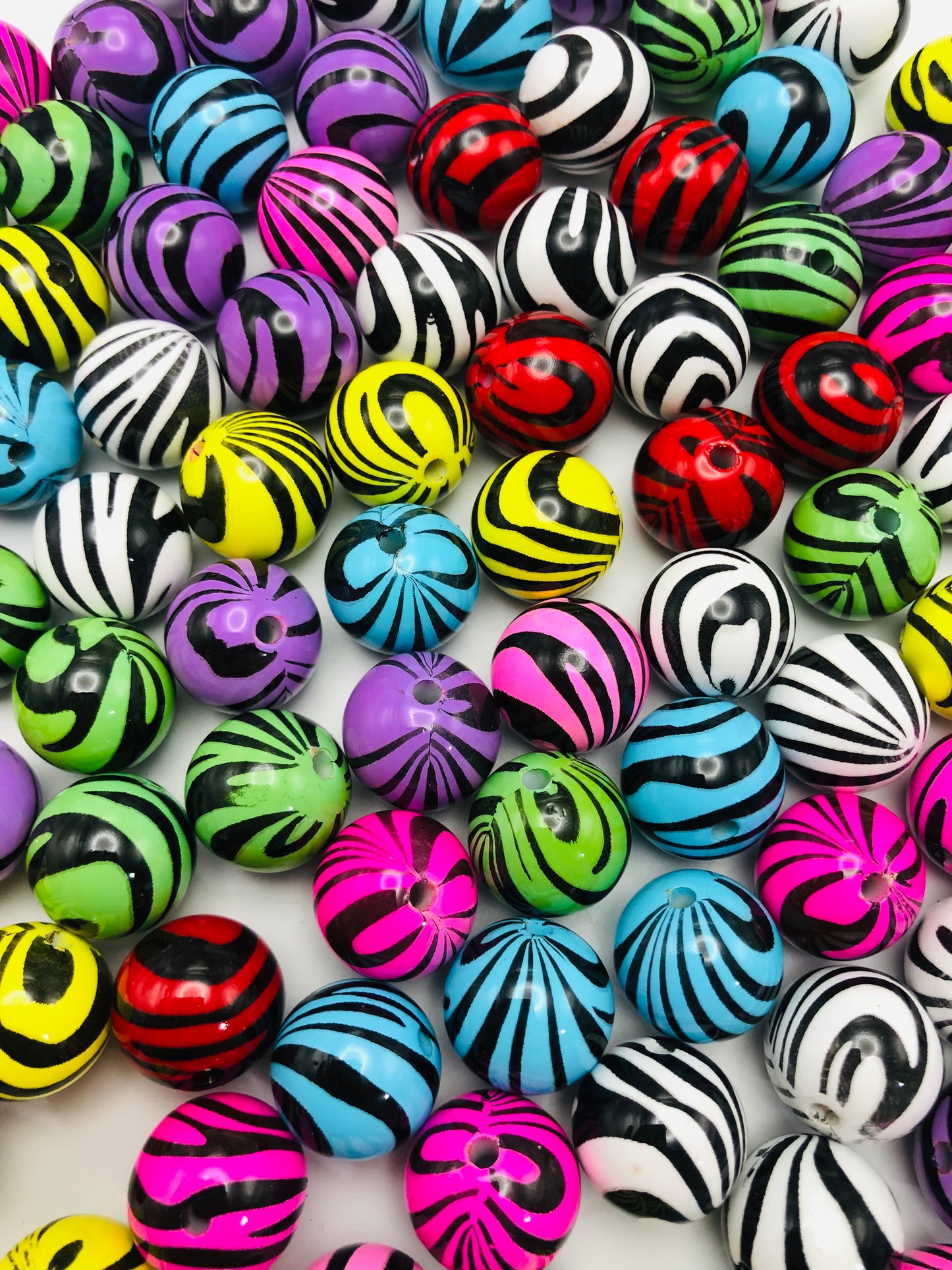 acrylic Spiral grain Chroma zebra-stripe 16mm Random Mix