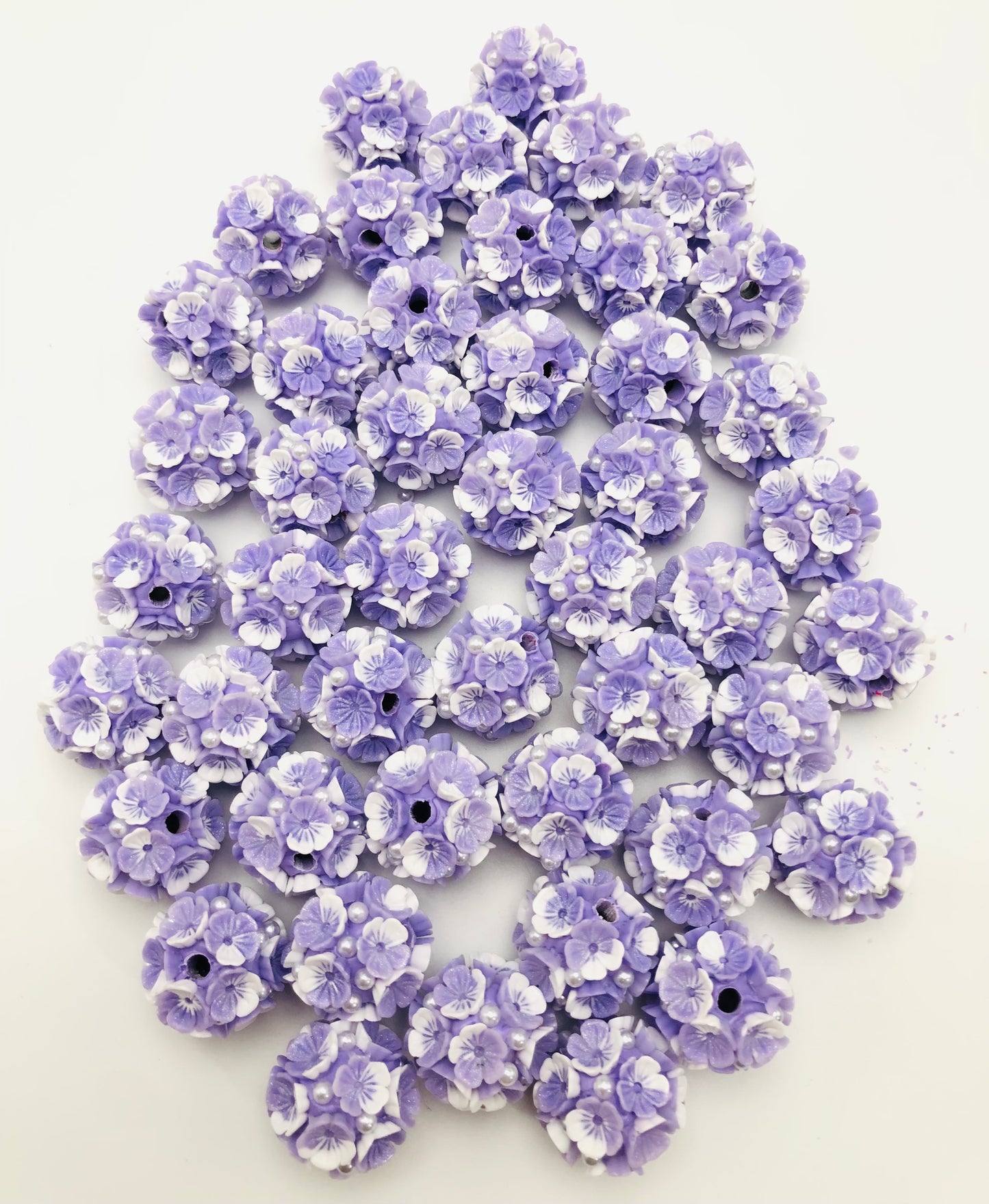 Flower bead Gradient petal ombre bubble Random Mix  20mm