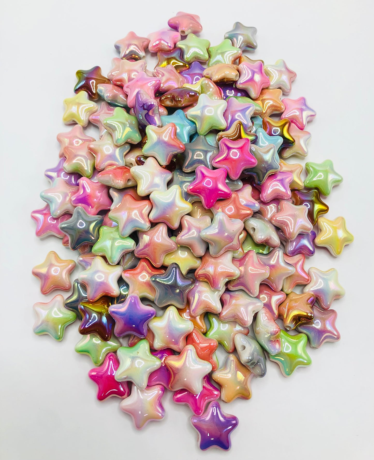 Star bead Star series variety multi-style Five-pointed star beads 22mm