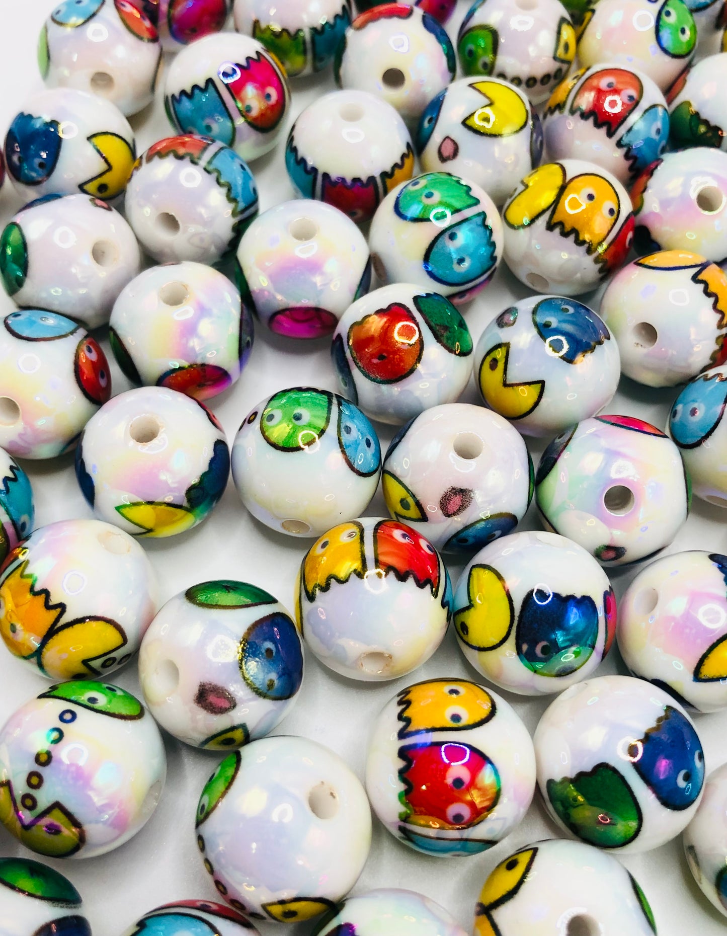 acrylic Jellybeans Cartoon character Bead 16mm Random Mix