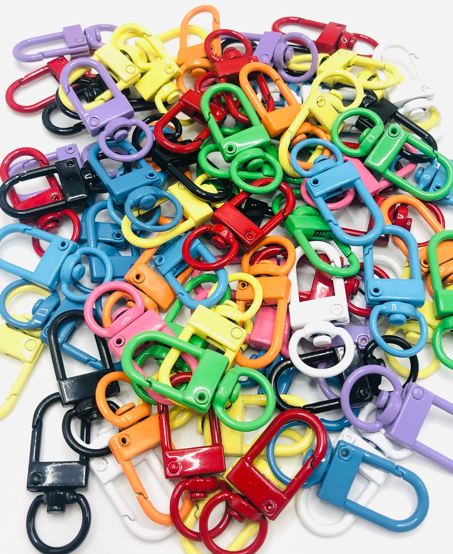 Metal colorful Keychain Swivel Link Buckle,32mm Random Mix