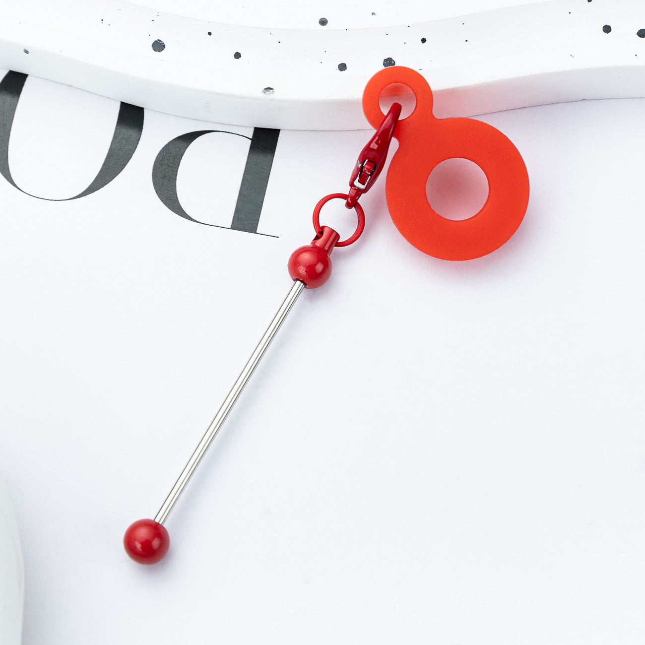 DIY beading Silicone straw pendant Applicable to 8mm-10mm Silicone decoration for water cups and straws Random Mix