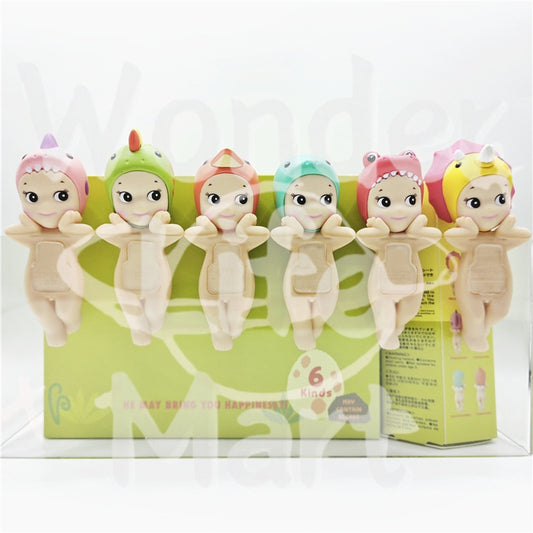 Papa Angel Doll sonny angel Mengli blind Bag end box, a cute little girl figurine ornament Pen Toppers -dinosaur hipper