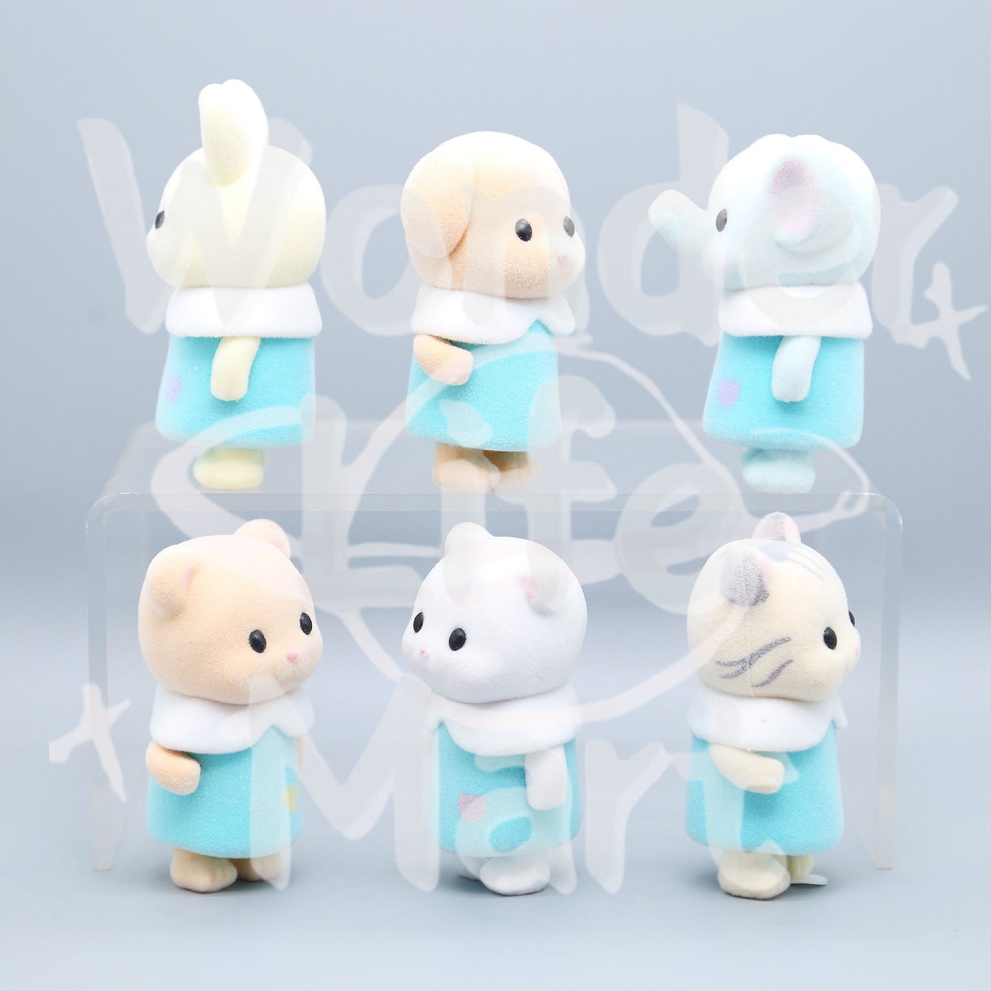 Senbelle Fuzzy Kittens and puppies Blind box gacha Desktop decorative ornaments Pen Toppers
